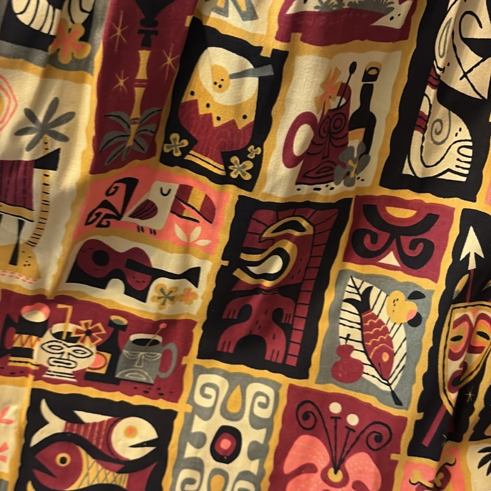 NWT PUG Jenny Dress Tiki Tiles print - Picture 3 of 5